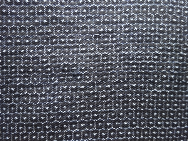 JAPANESE KIMONO / ANTIQUE DORO OSHIMA TSUMUGI100 TORTOISESHELL KIMONO
